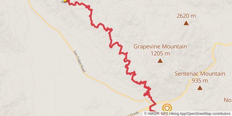 Pacific Crest Trail - Southern California stage 8 Map
