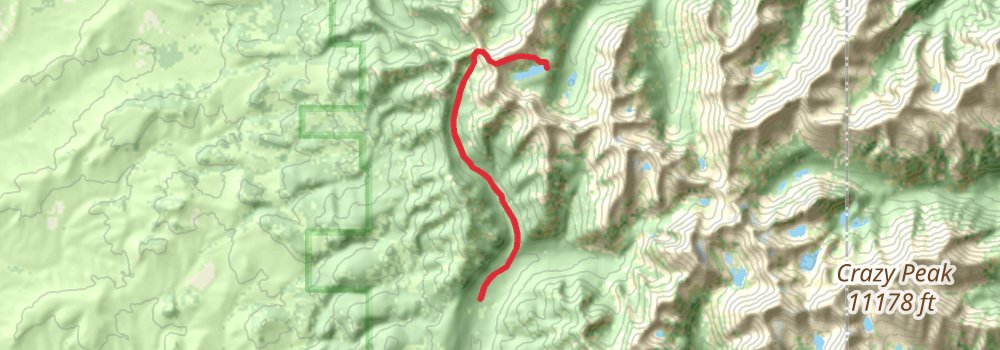 Crazy Mountains Traverse stage 3 Map