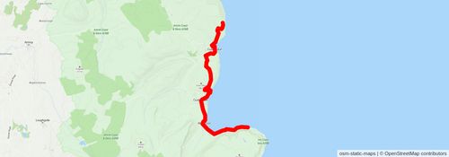 Ballycastle to Glenarm stage 2 Map