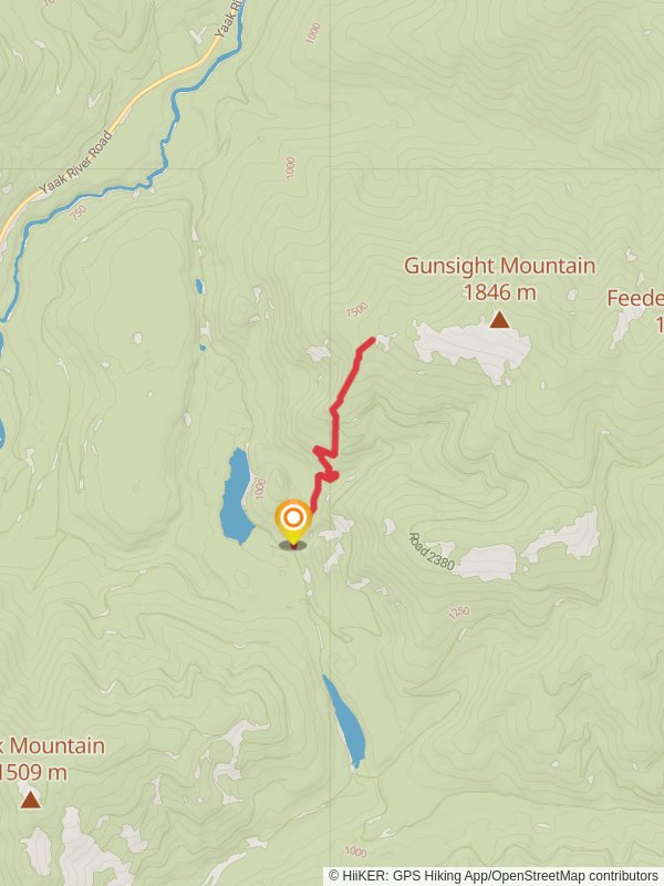 Feeder Creek Trail mobile static map