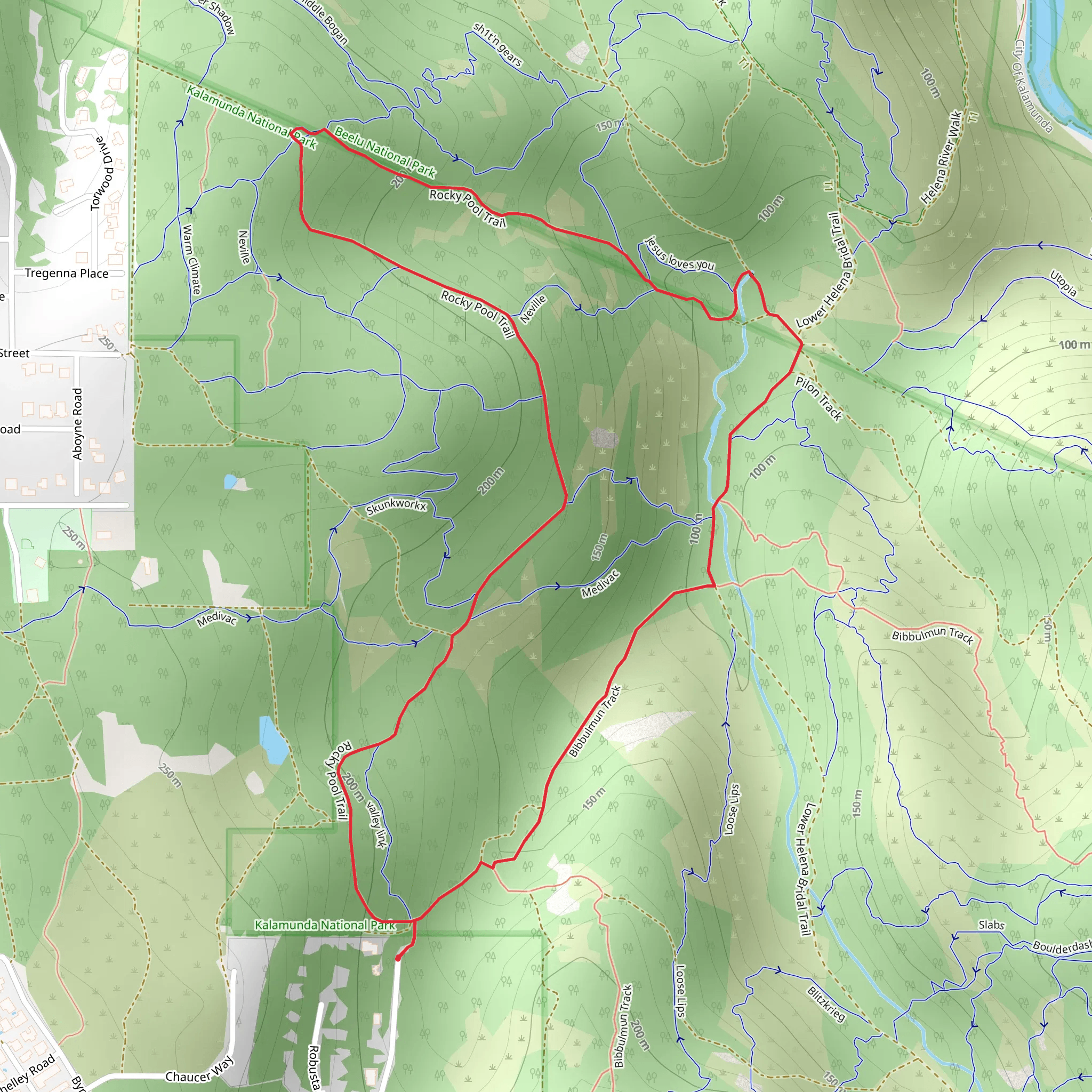 Rocky Pool Walk mobile static map