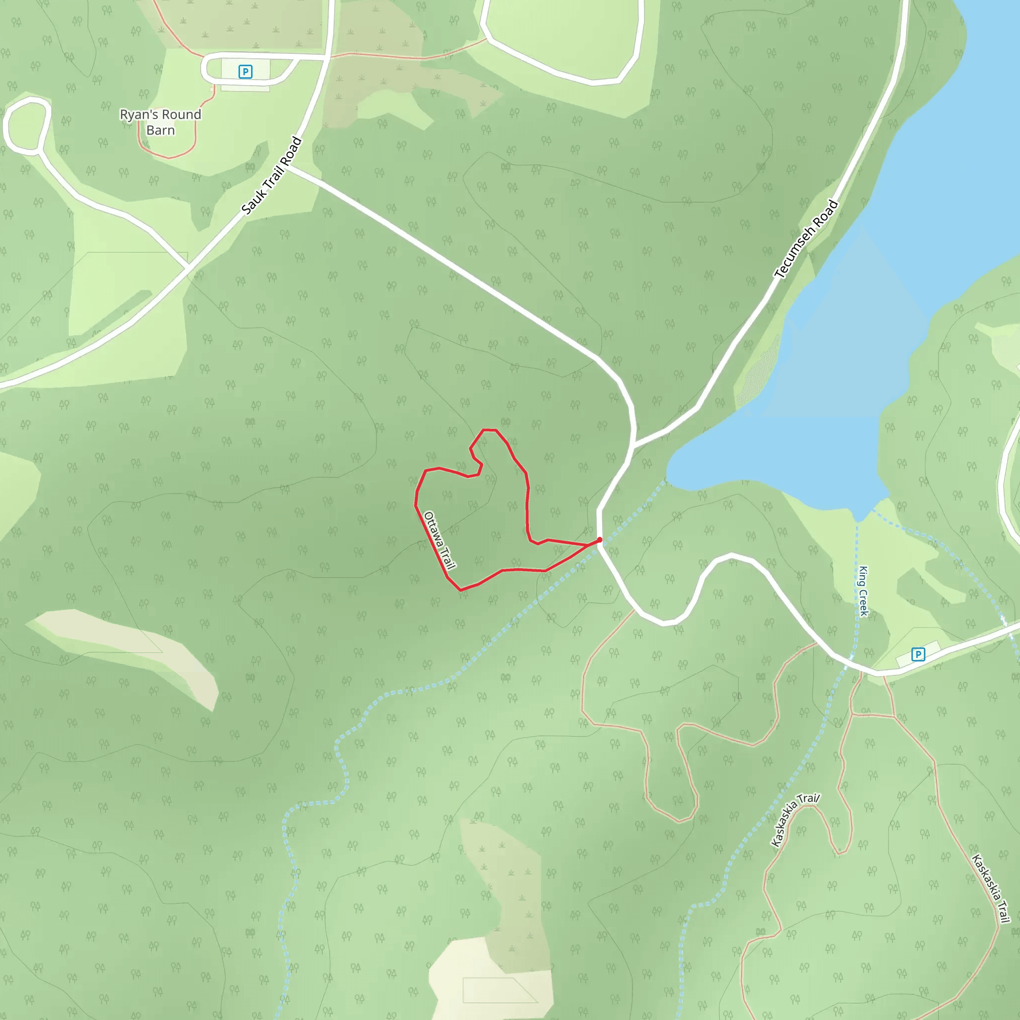 Ottawa Loop Trail mobile static map