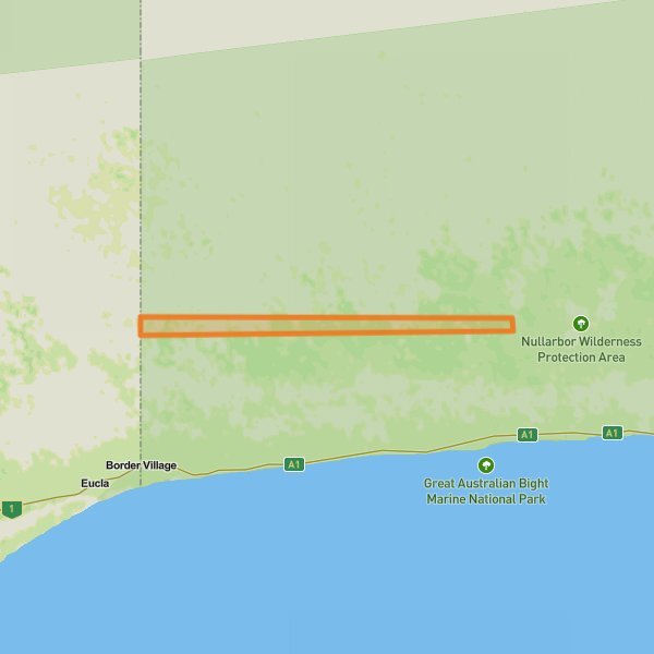 Nullarbor National Park mobile static map