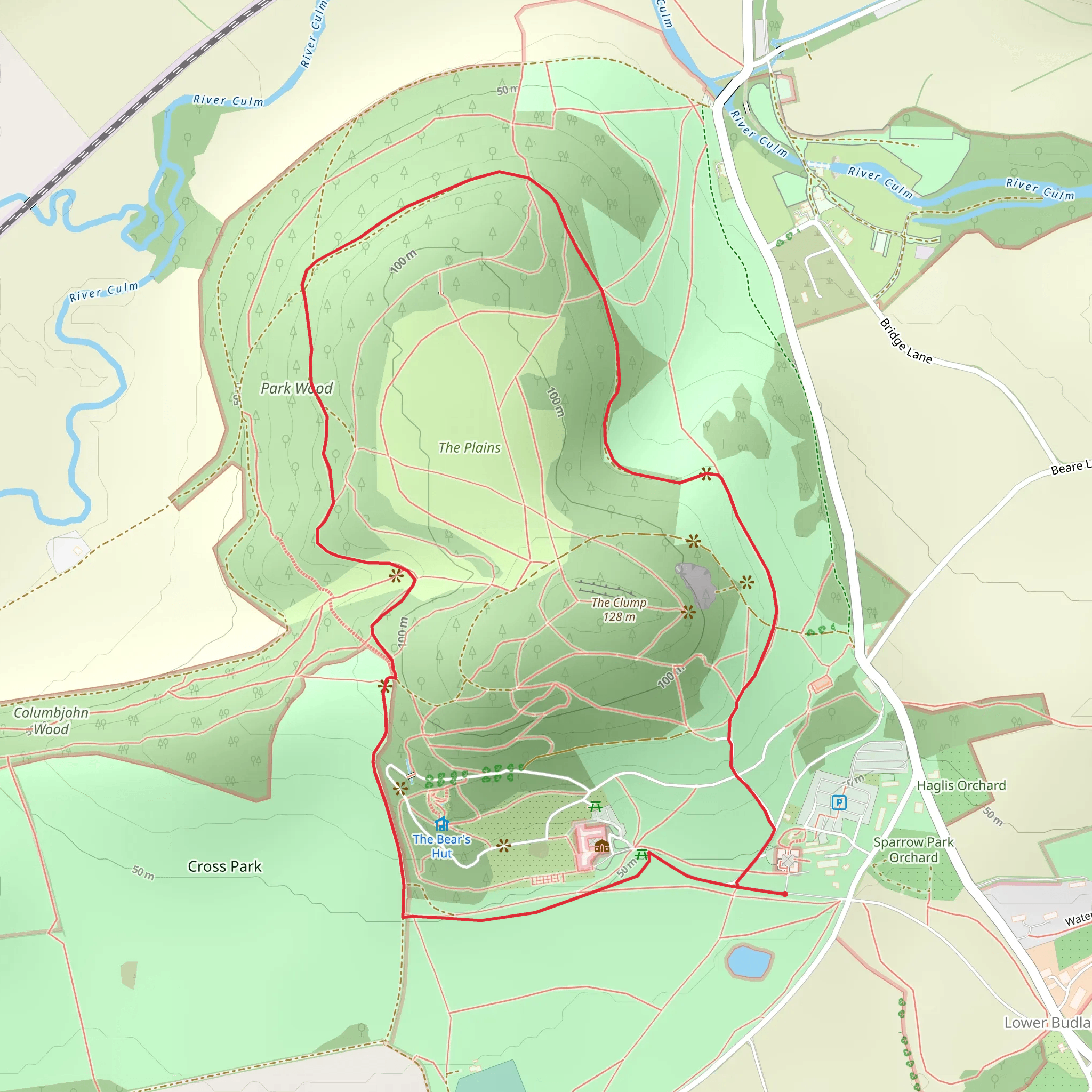 Killerton Dog Walk mobile static map