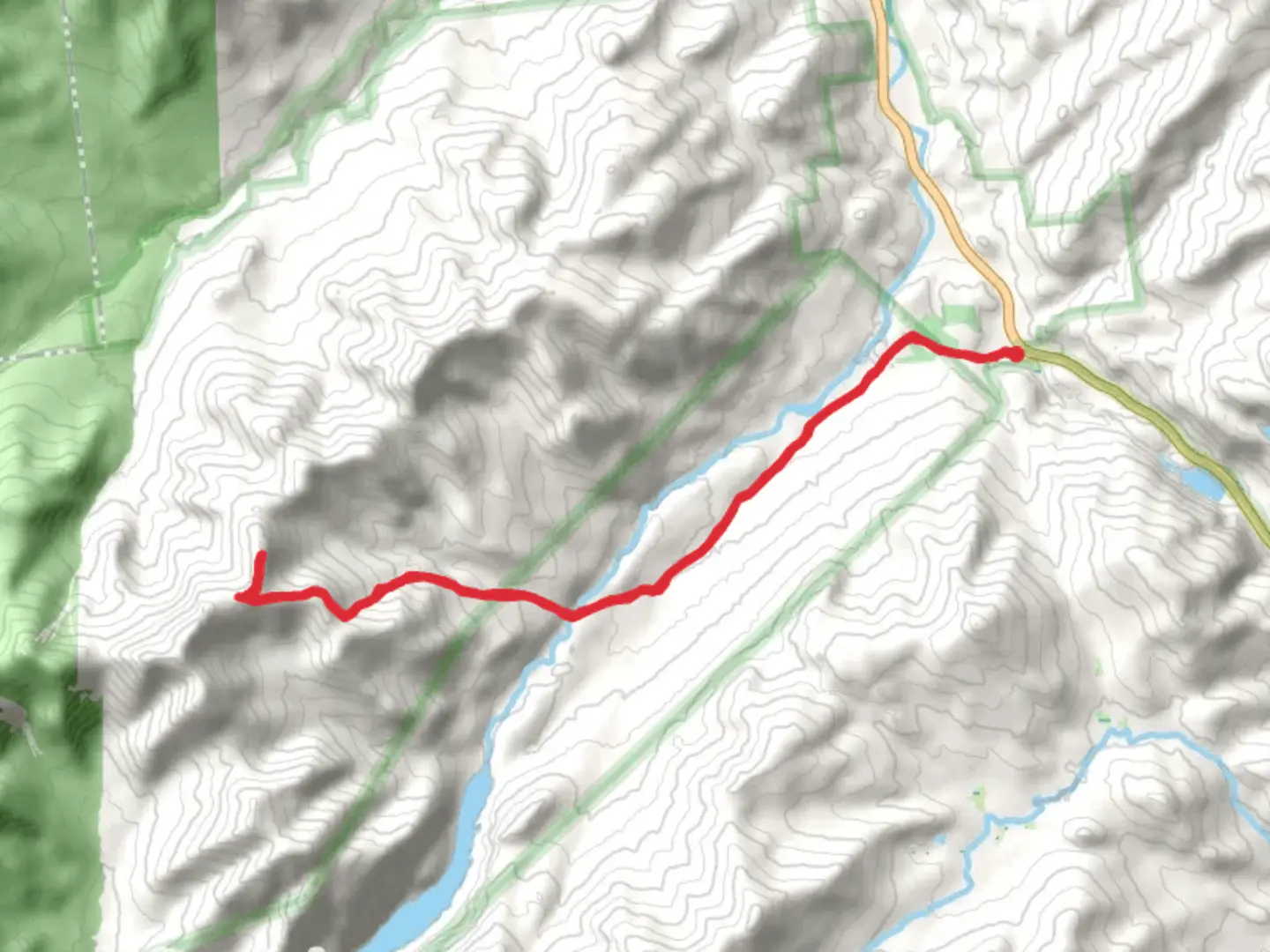 An image depicting the trail Armstrong Mountain Trail via Ausable Club Road and its surrounding area.