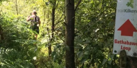 An image depicting the trail Gathabawn Loop and its surrounding area.