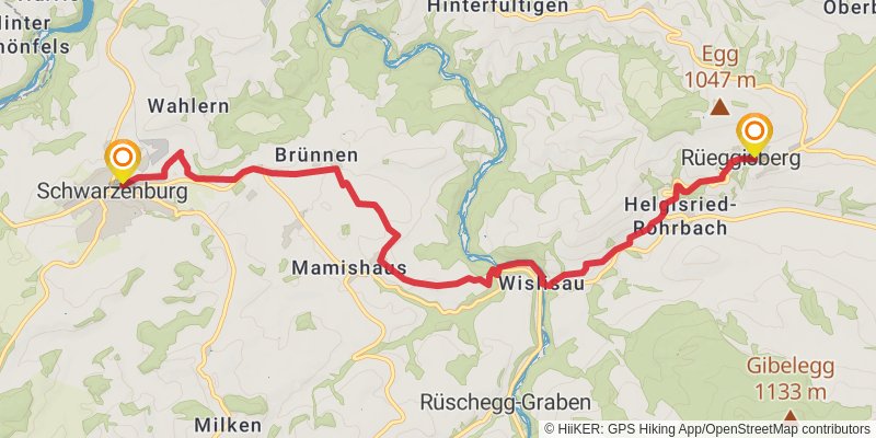 Camino Lucerne-Geneva stage 7 Map