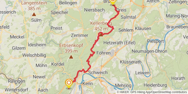 Eifelsteig alt 3 Map