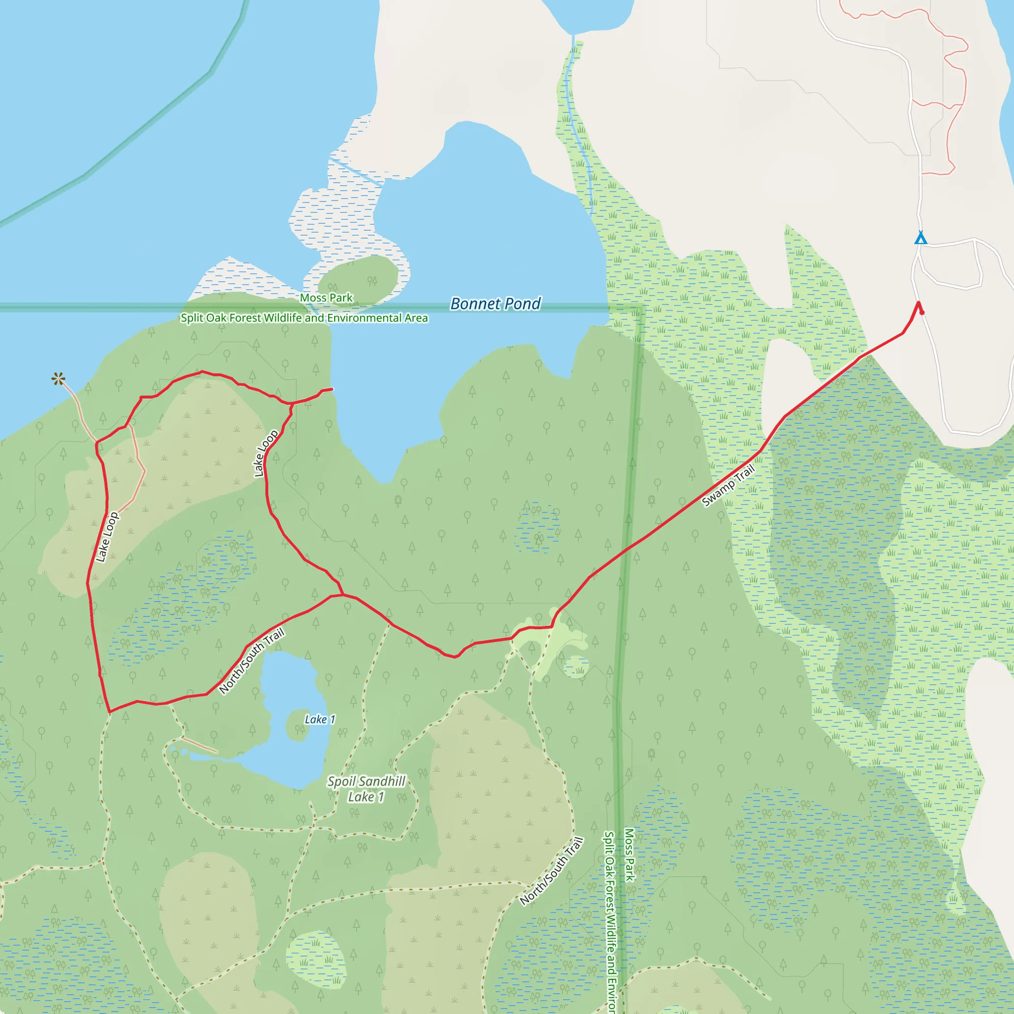 Fox Squirrel Meadow Loop mobile static map