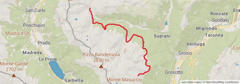 Sentiero Italia - Alps Section stage 75 Map