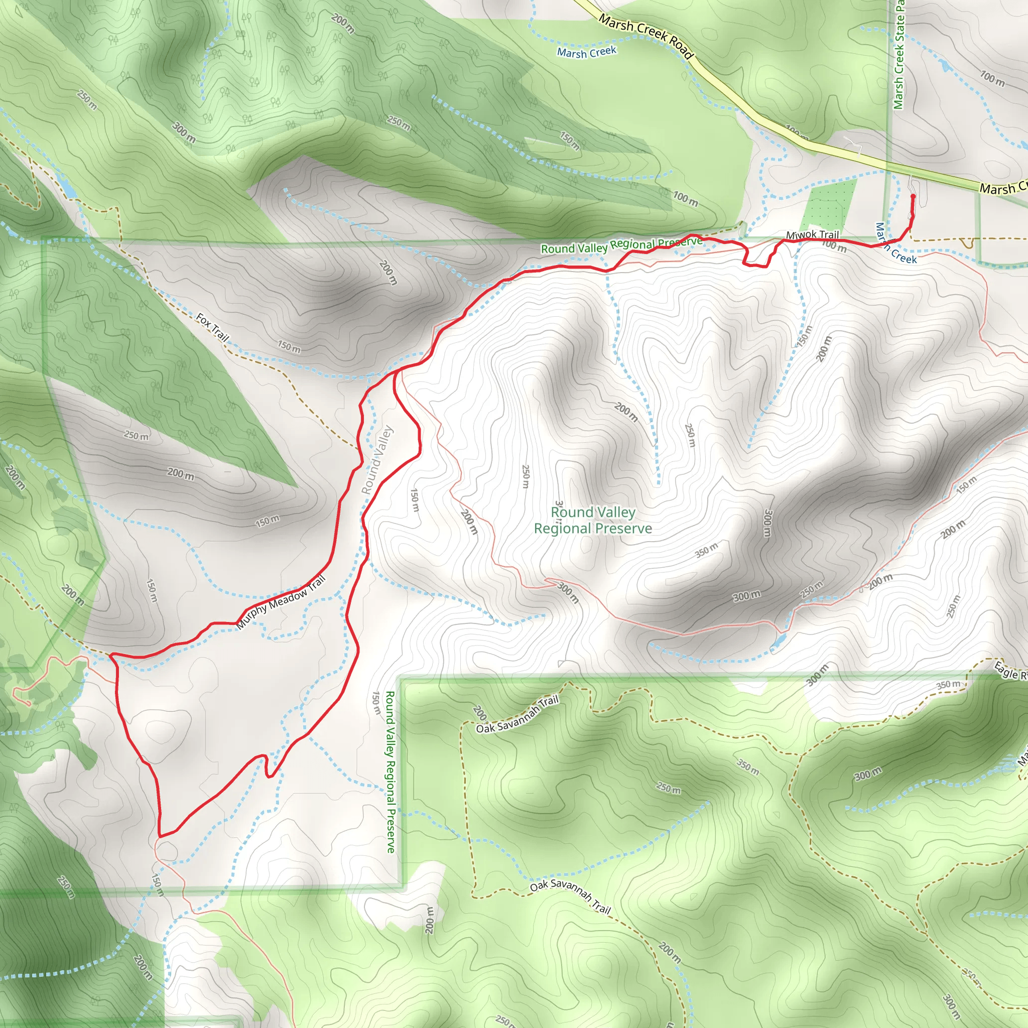 Miwok - Murphy Meadow Loop Trail mobile static map