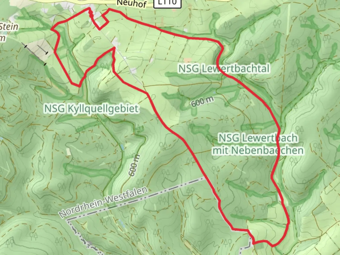 An image depicting the trail Eifelschleife Loop and its surrounding area.