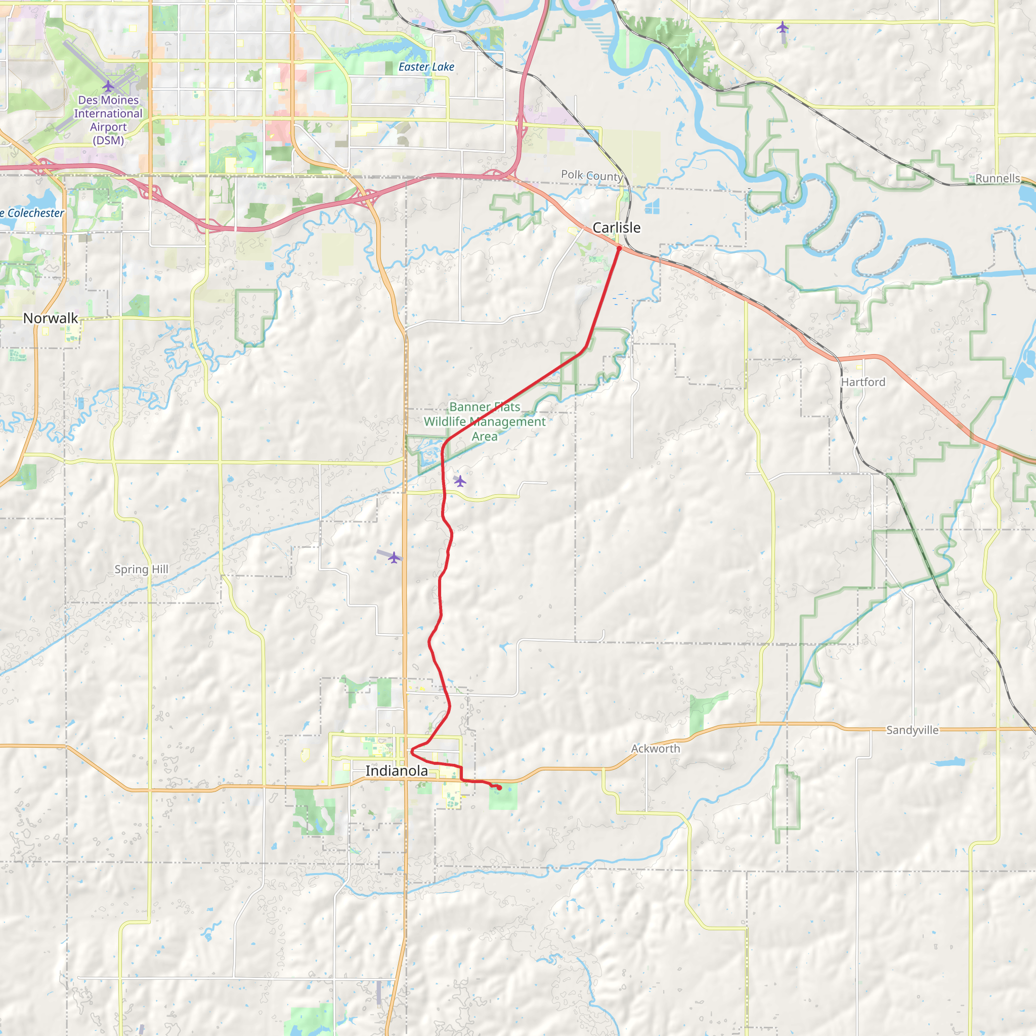Plug Run Creek mobile static map