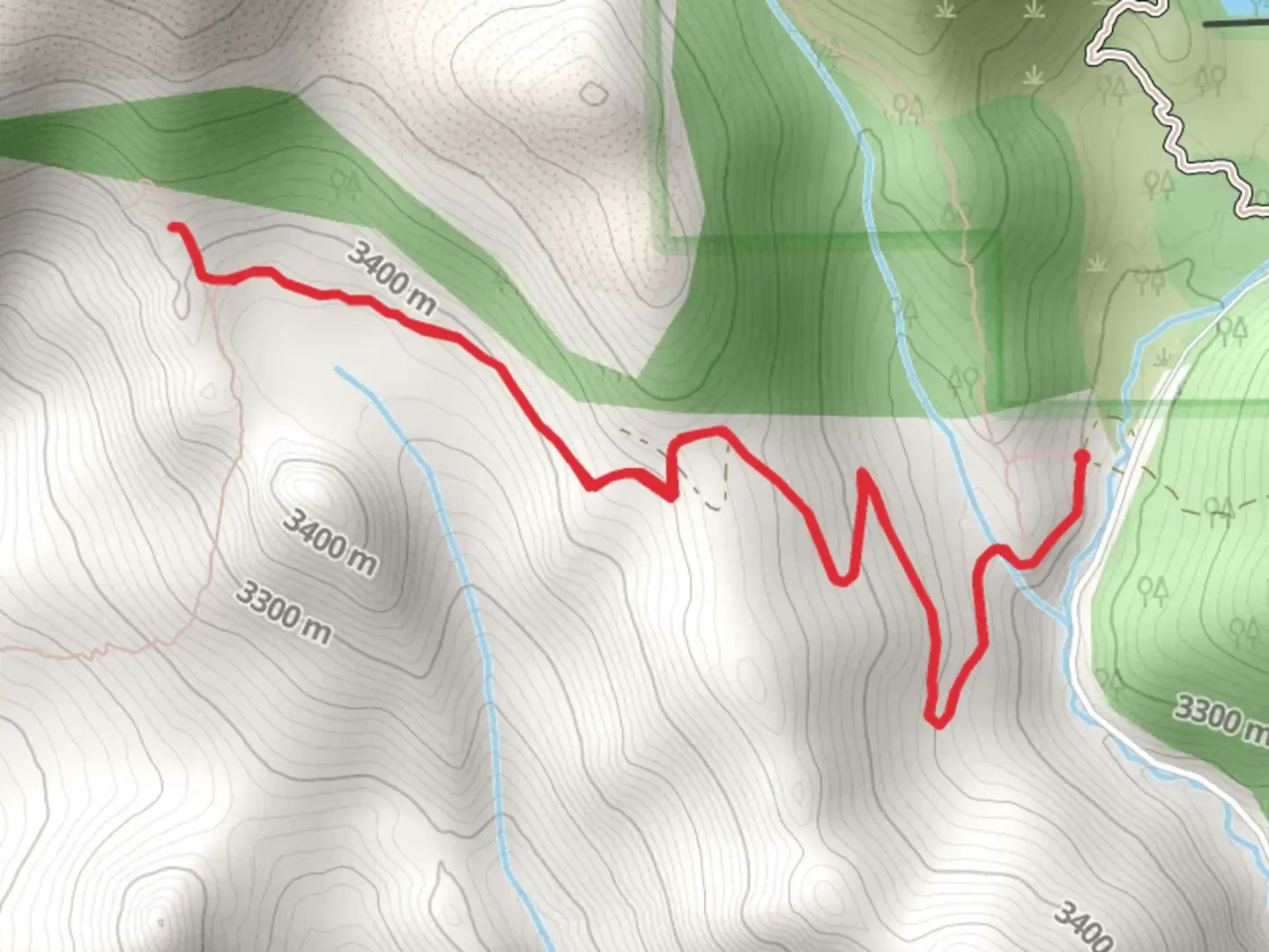 An image depicting the trail Bull Park and its surrounding area.