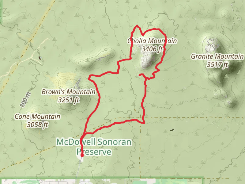 Chuckwagon, Cholla Mountain and Corral Loop Trail