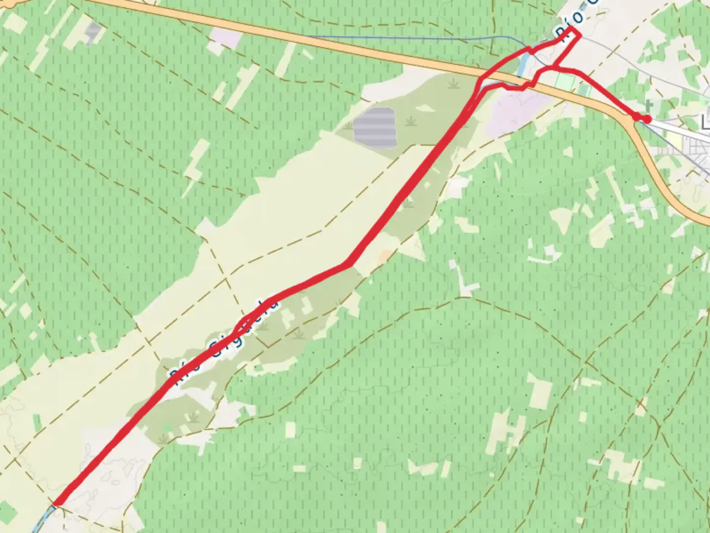 An image depicting the trail The Stele of the Ciguela PR TO 28 and its surrounding area.