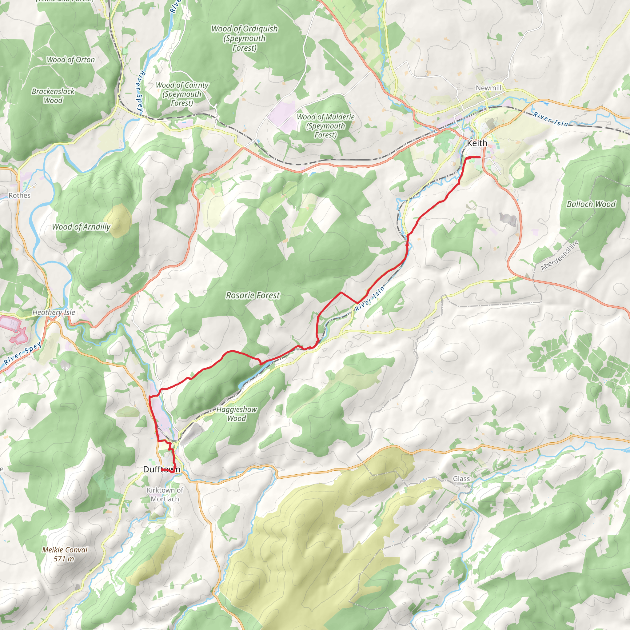 Isla Way mobile static map