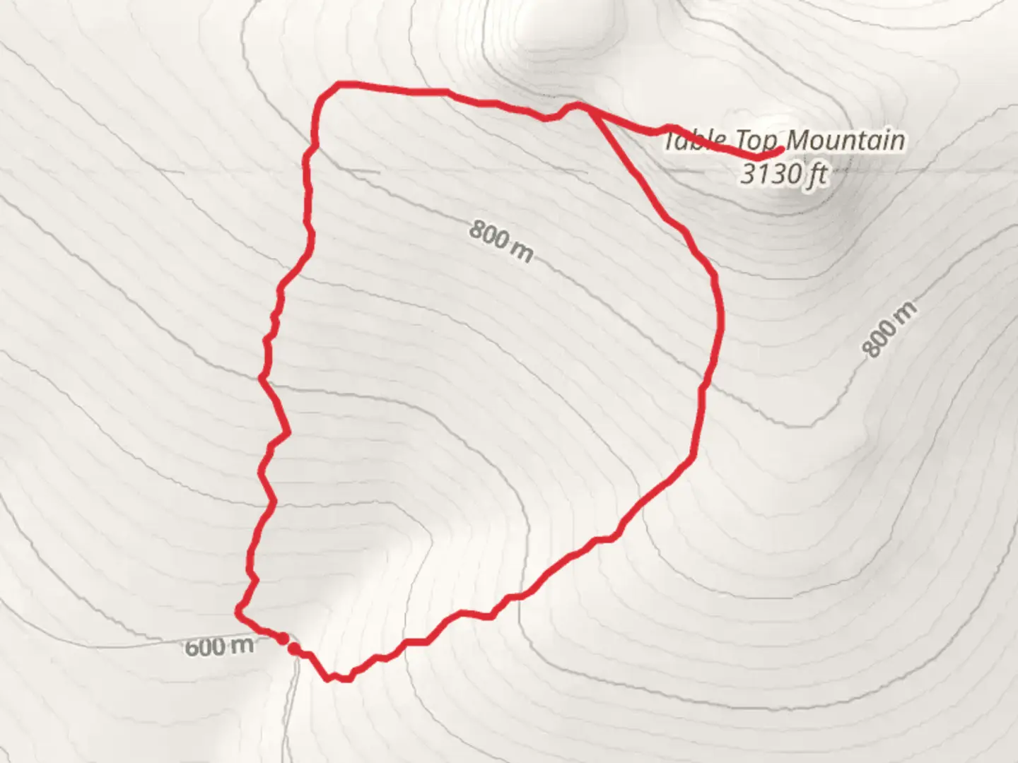 An image depicting the trail Table Top Mountain Loop - Nome Creek Road and its surrounding area.