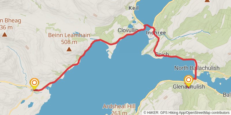 Stevenson Way stage 7 Map