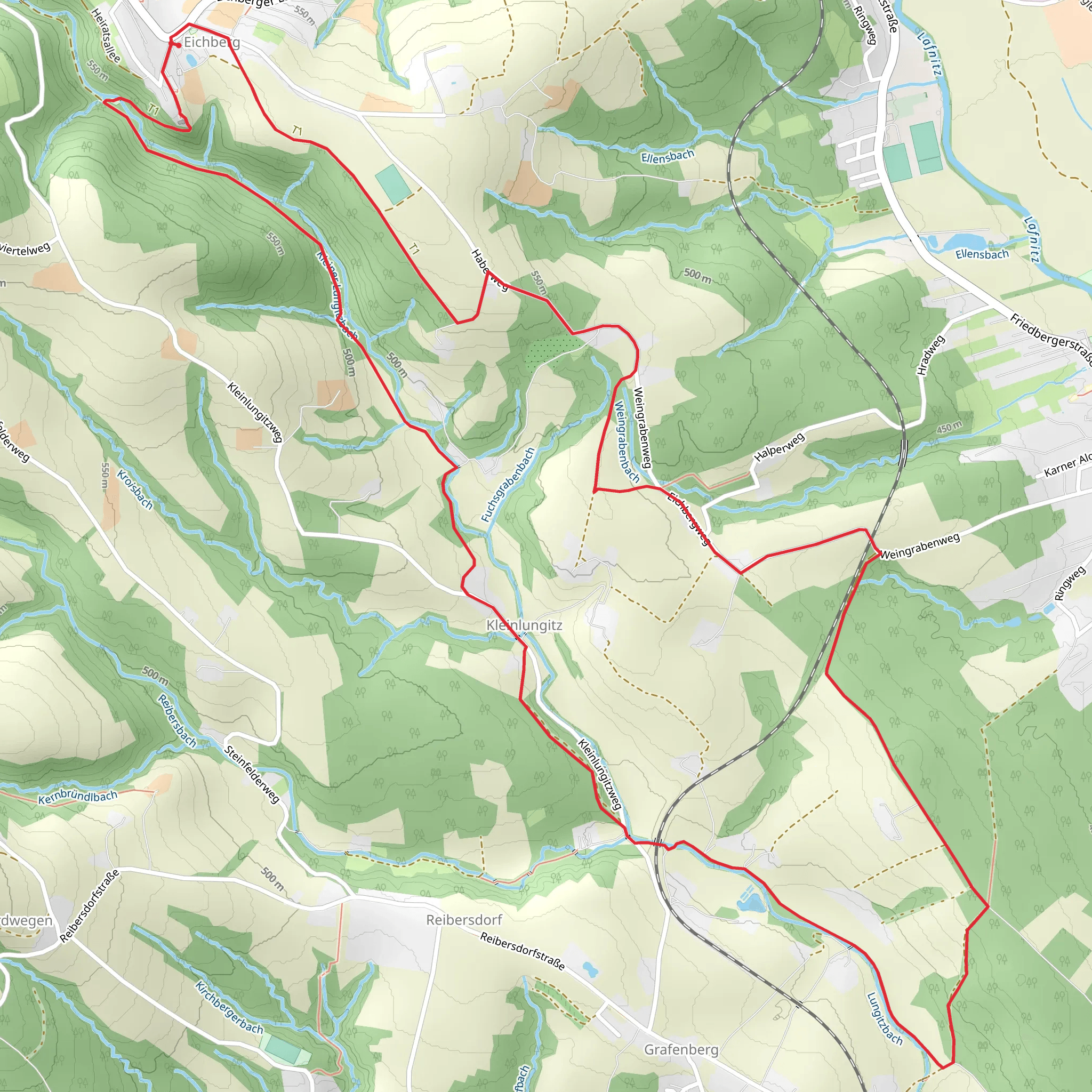 3 Castles Loop from Eichberg mobile static map