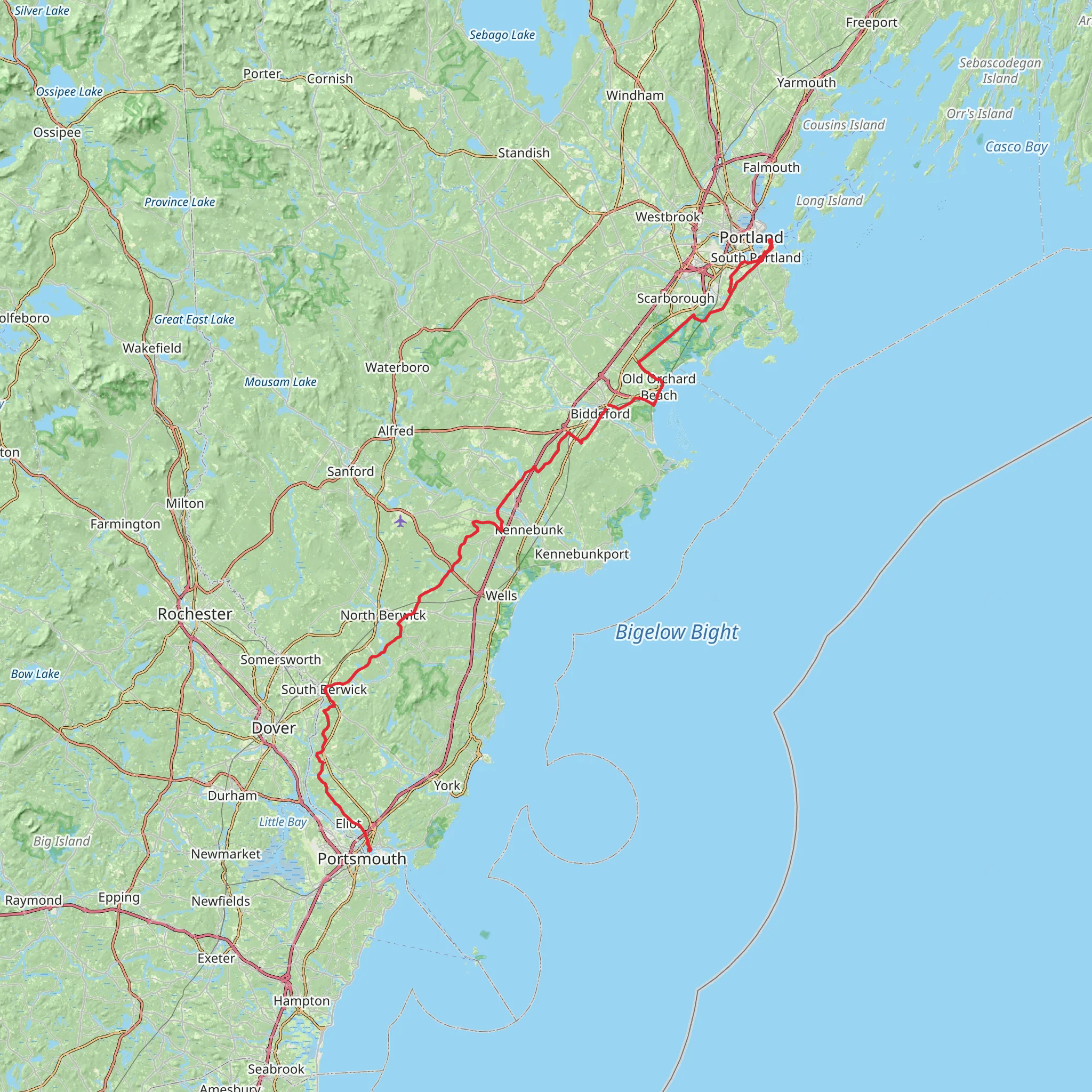 Eastern Trail mobile static map