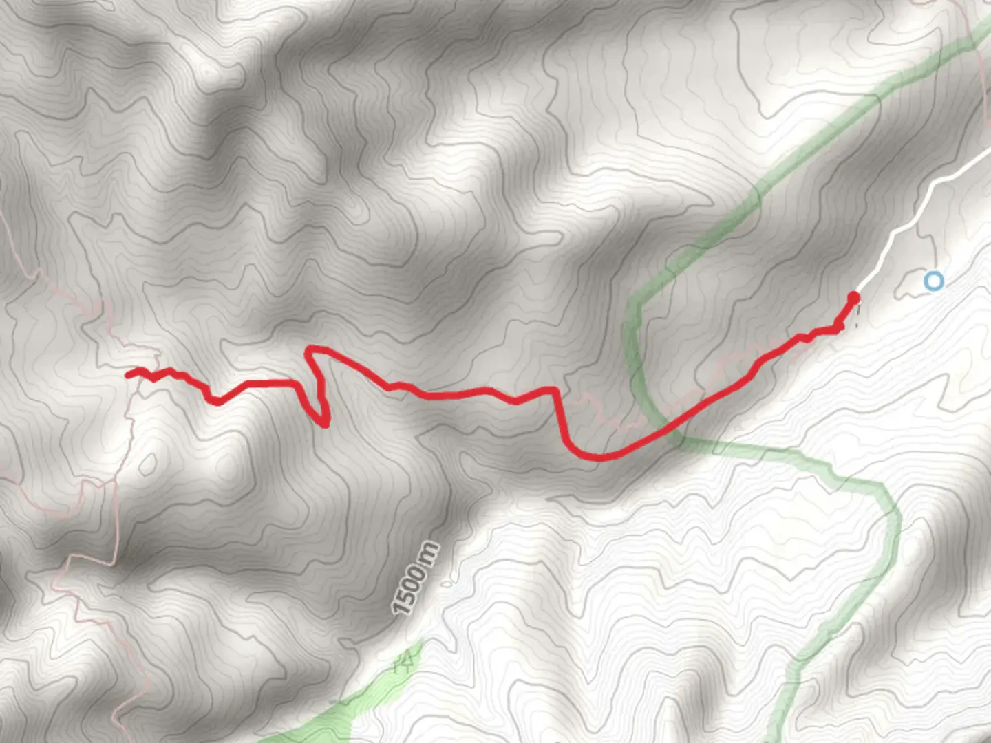 An image depicting the trail Gibson Canyon Trail - Short and its surrounding area.