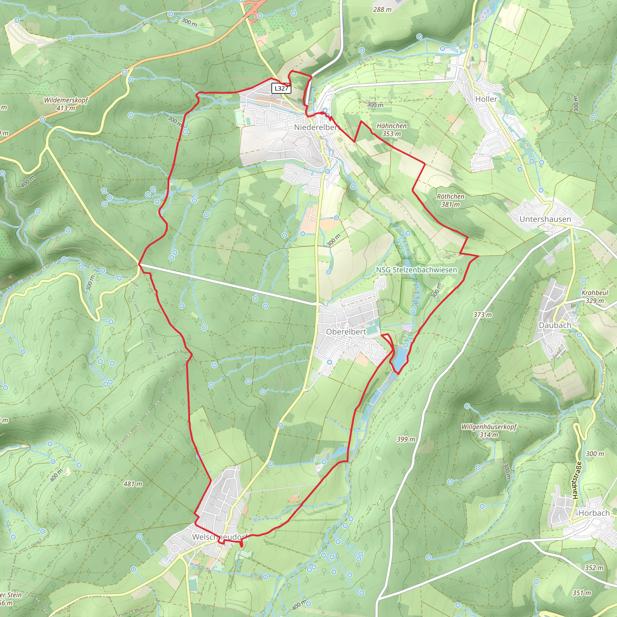 Niederelbert to Welschneudorf Loop mobile static map
