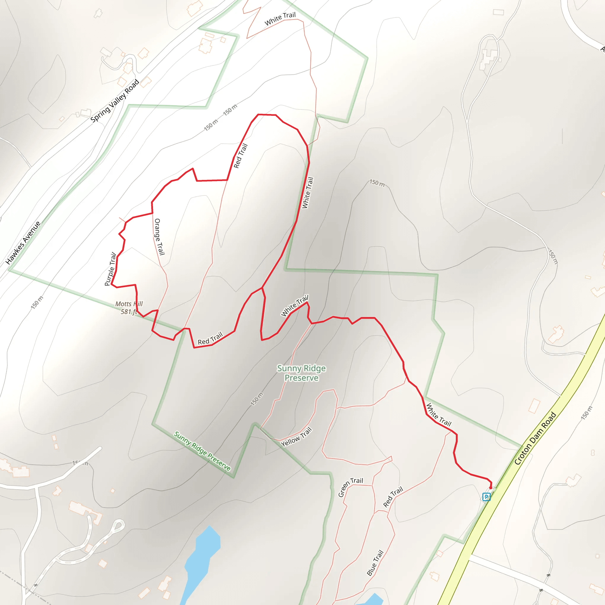 Motts Hill Loop mobile static map