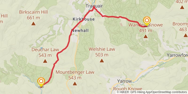 Stranraer to Middleton in Teesdale Walk stage 13 Map