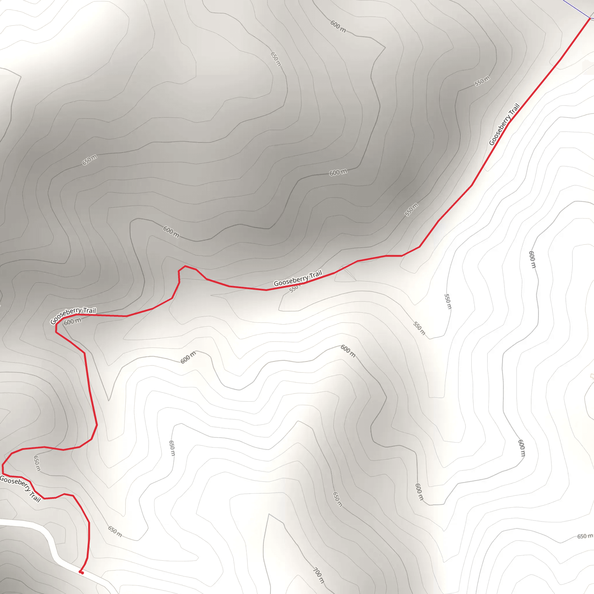 Gooseberry Trail mobile static map