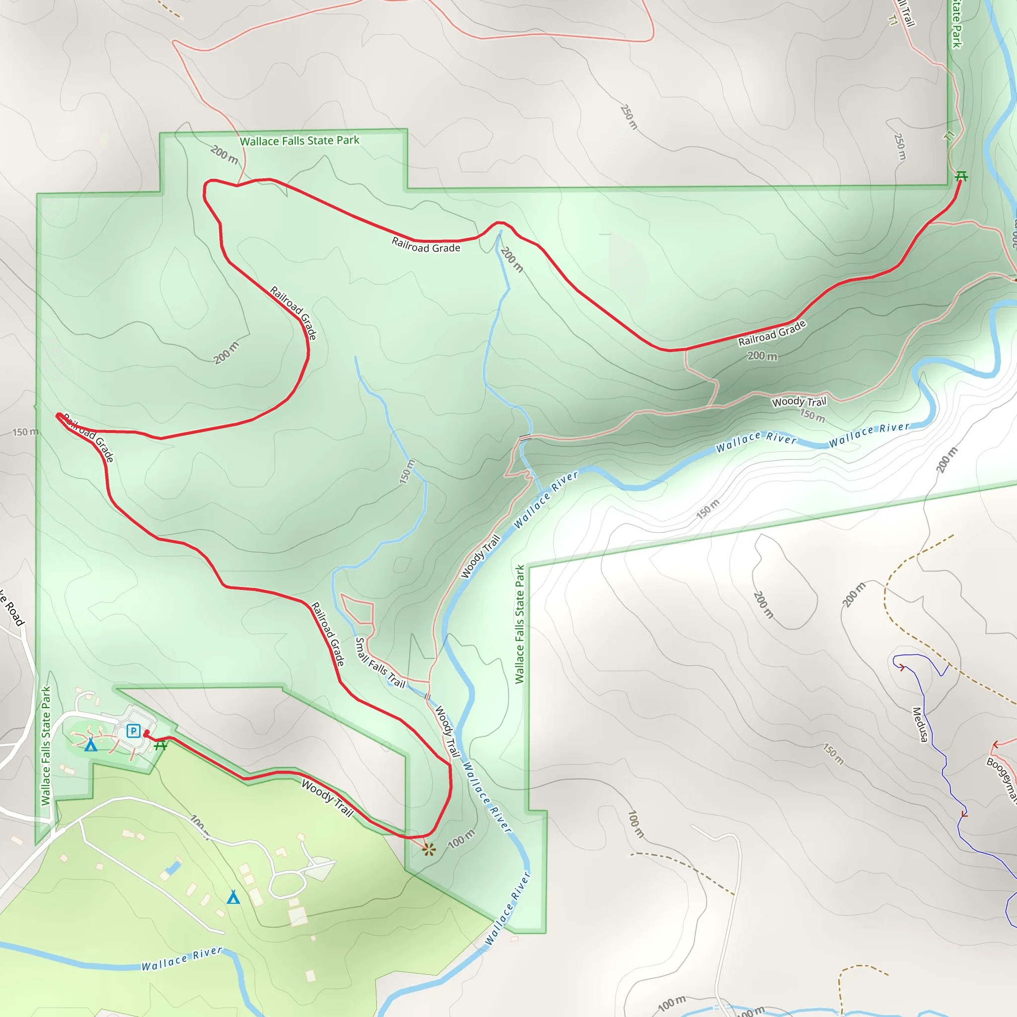 Railroad Grade mobile static map