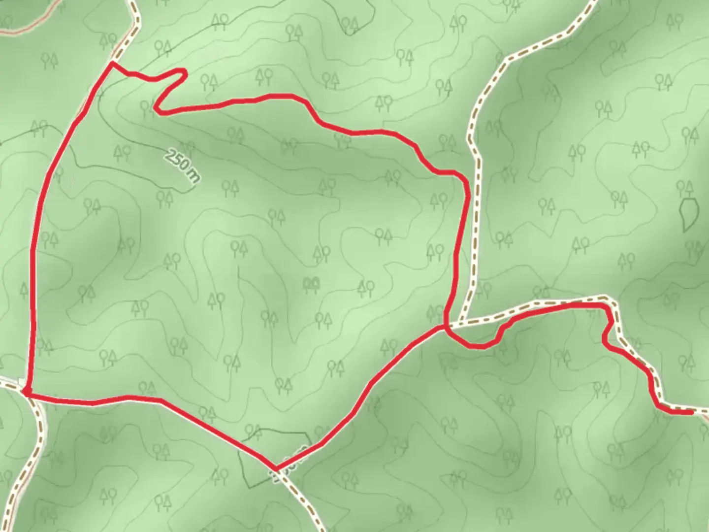 An image depicting the trail Ozark Trail - Current River Section Loop and its surrounding area.