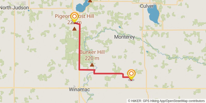 American Discovery Trail North Route stage 105 Map