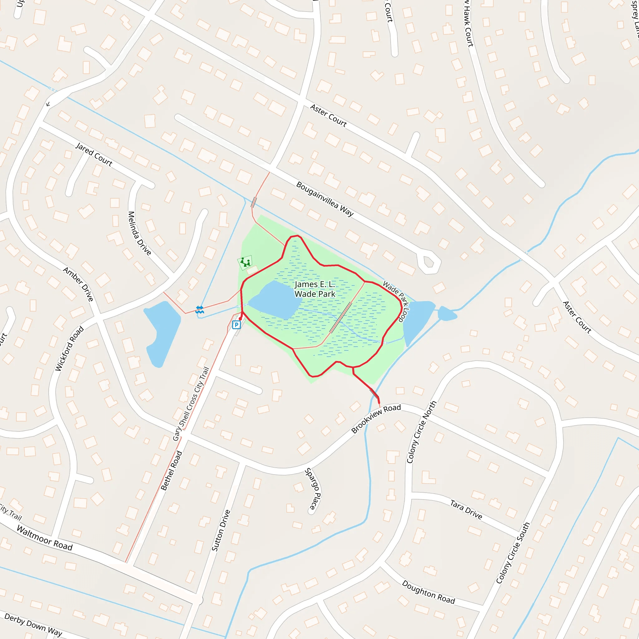 Wetlands high water marks Loop mobile static map