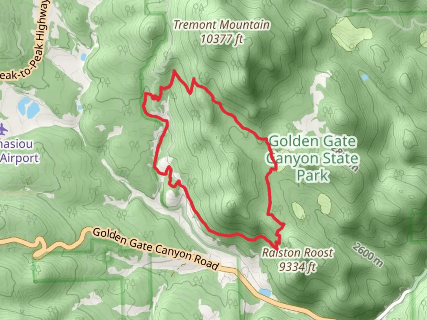 An image depicting the trail Coyote Trail and Mule Deer Loop Trail and its surrounding area.
