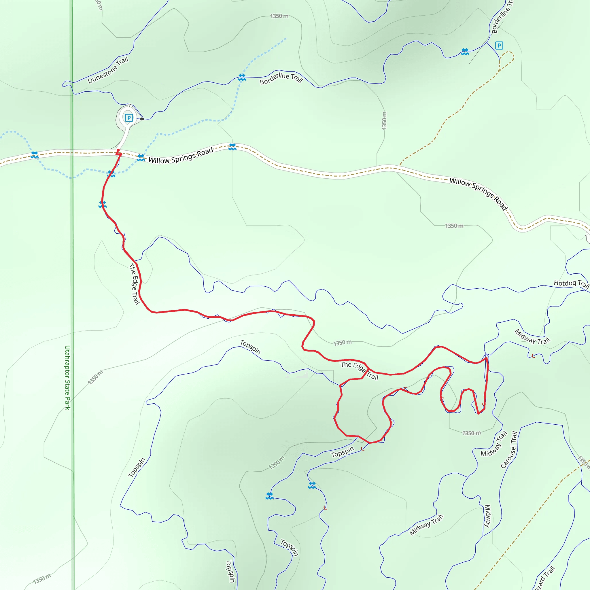 The Edge and Roller Coaster Loop mobile static map