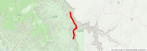 Southwestern Horseshoe Trail stage 53 Map