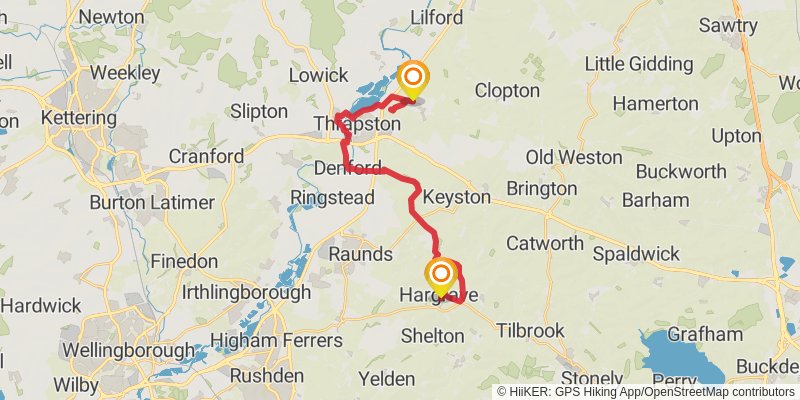 Wellingborough Loop in West Northamptonshire stage 10 Map