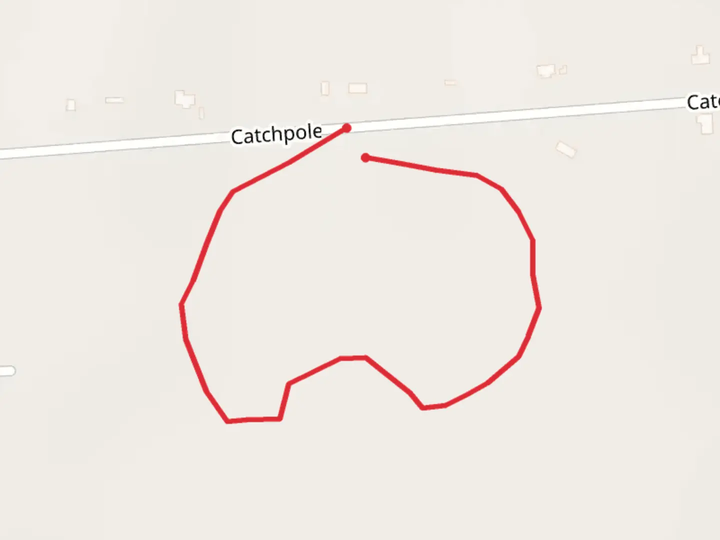 An image depicting the trail Catchpole Road Loop and its surrounding area.