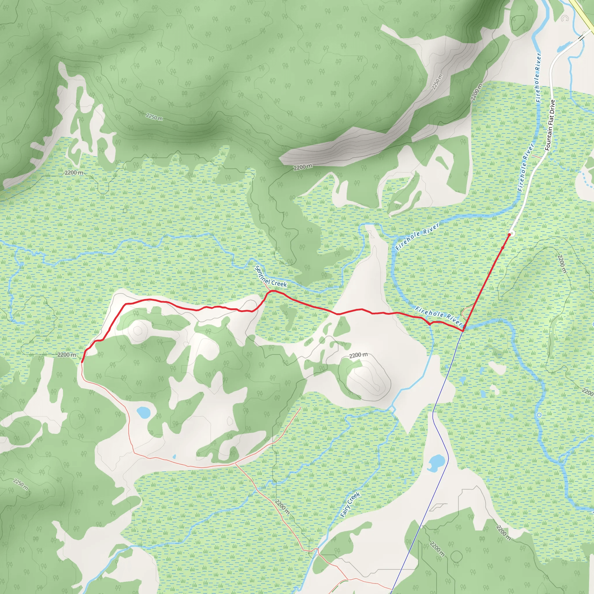 Sentinel Meadows & Queen’s Laundry Trail mobile static map
