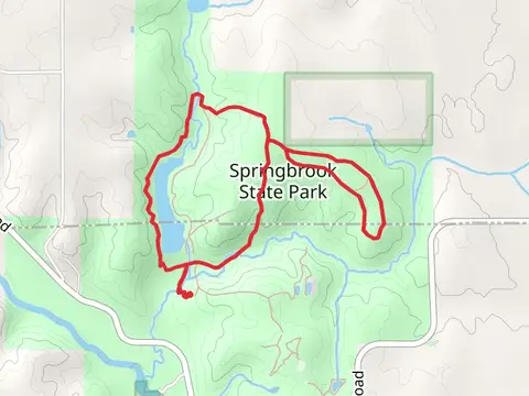 Lake Trail and Springbrook State Park Loop
