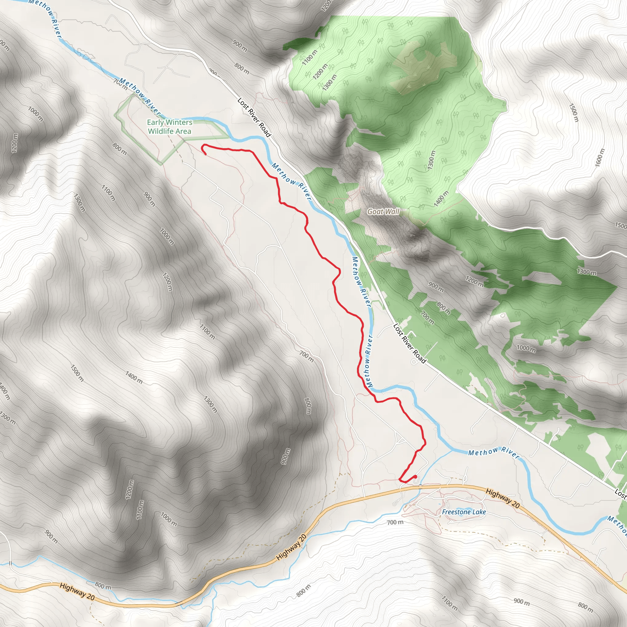 Upper River Run mobile static map