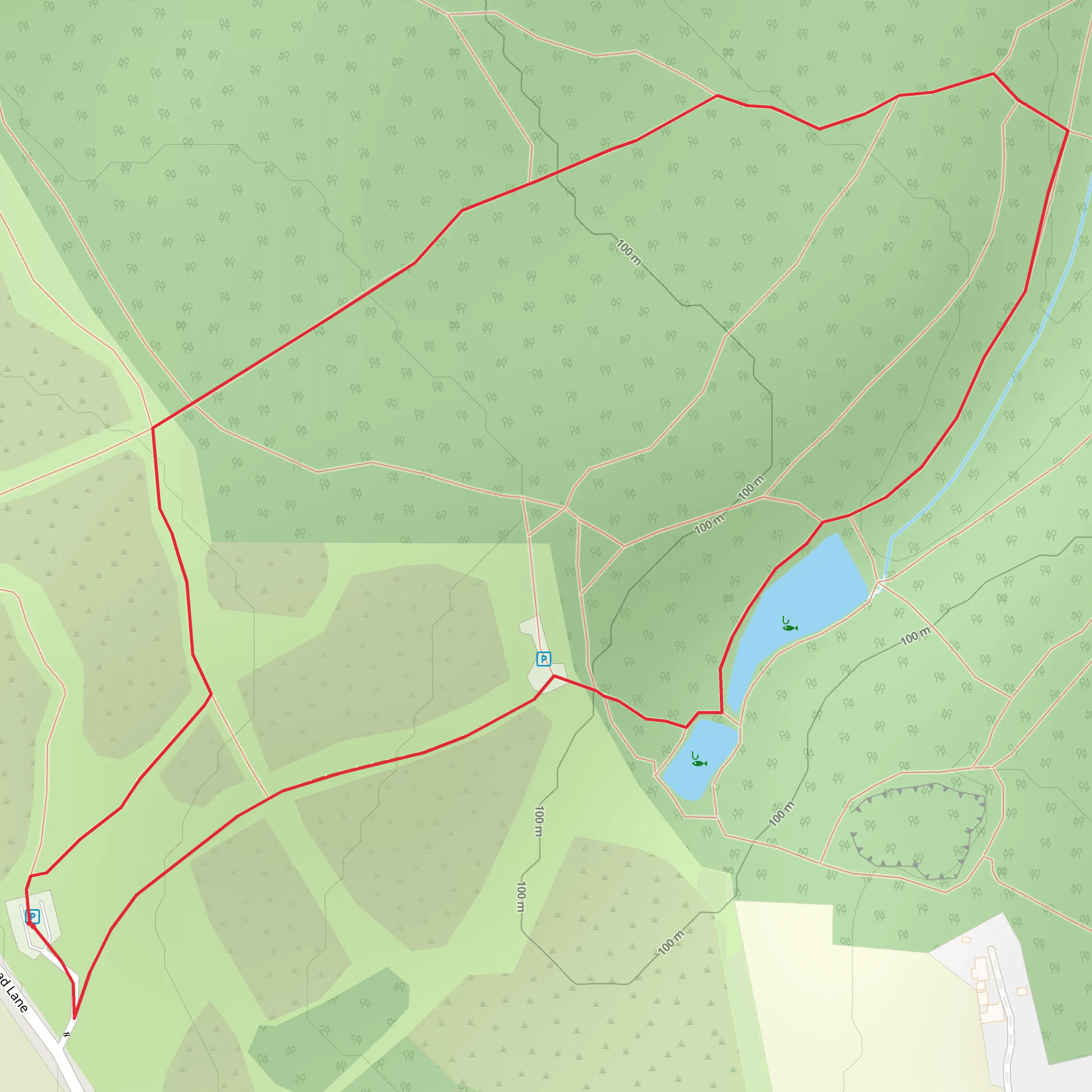 Wombwell Wood Loop mobile static map