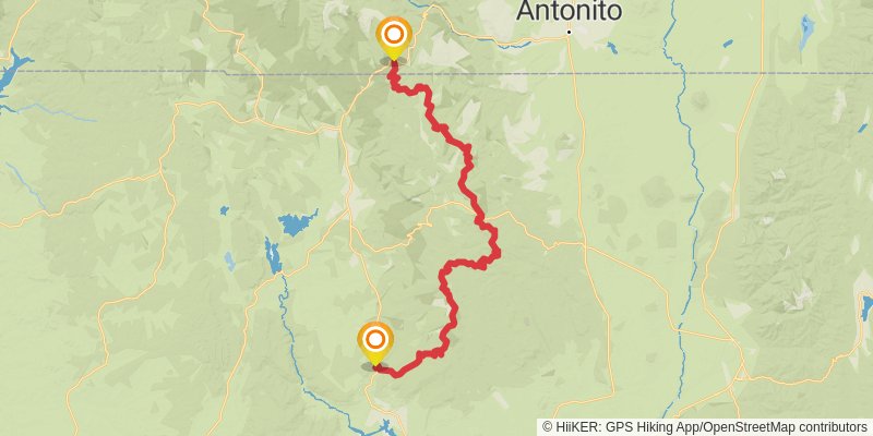 Continental Divide Trail stage 9 Map