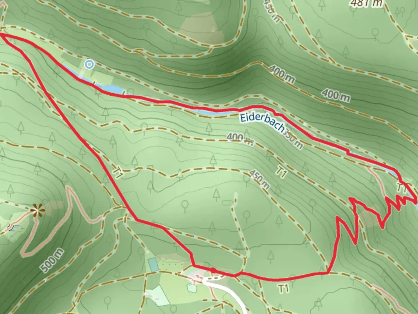 An image depicting the trail Forsthaus Annweiler Loop and its surrounding area.