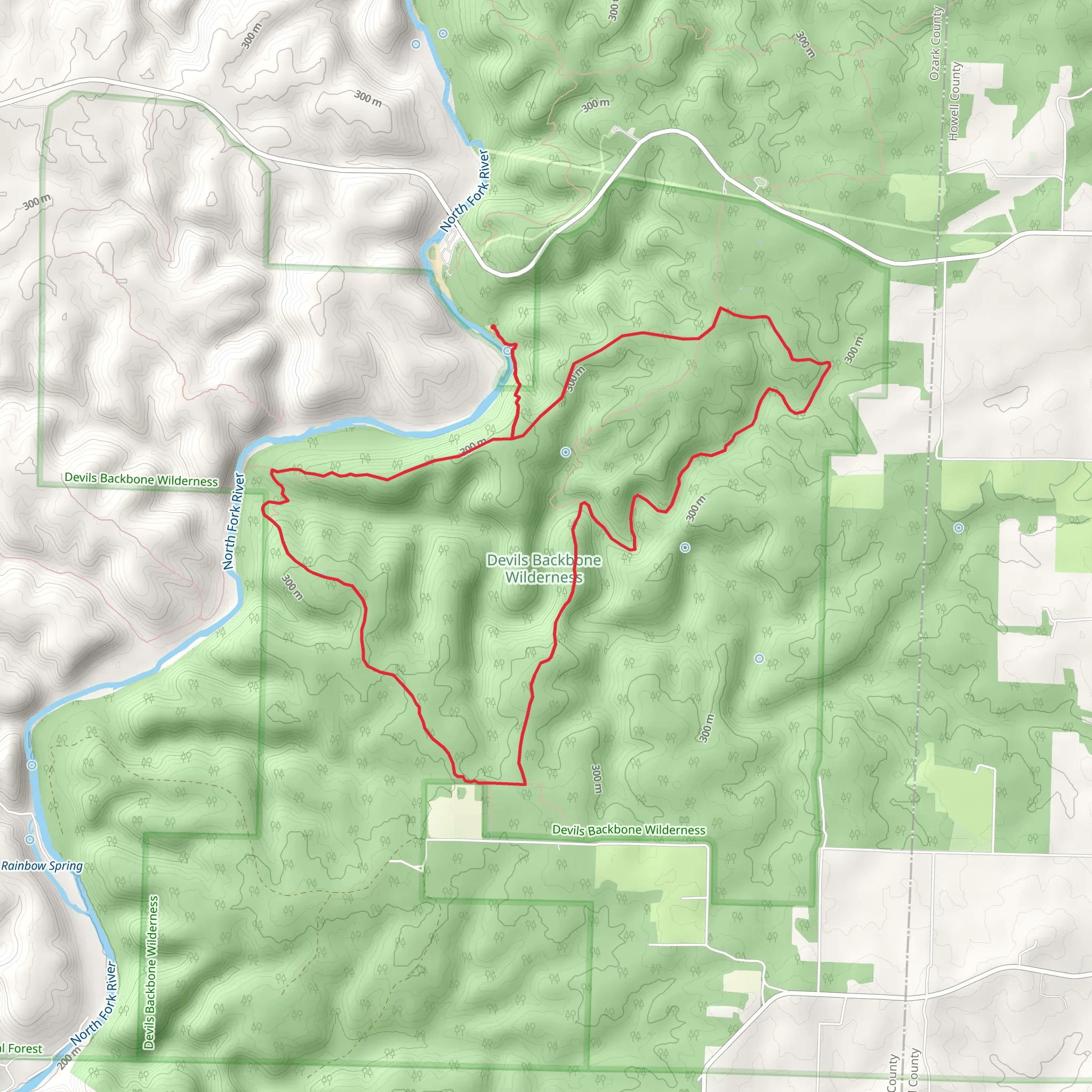 McGarr Ridge Loop Trail mobile static map