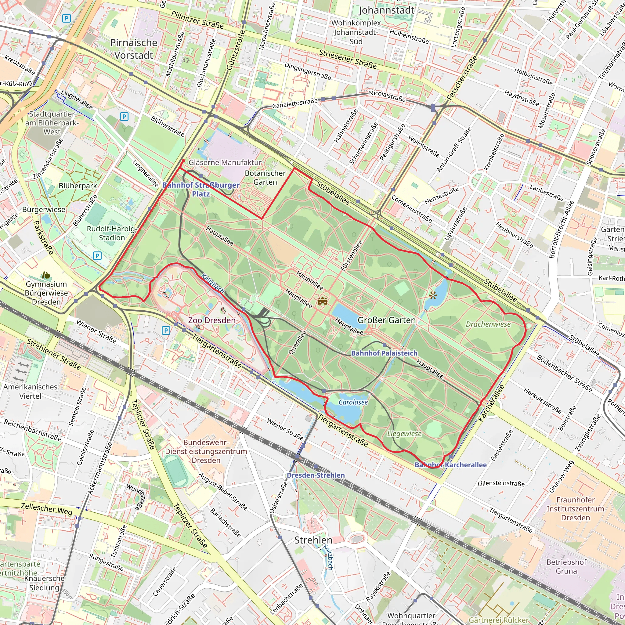 The Grand Garden of Dresden Loop mobile static map