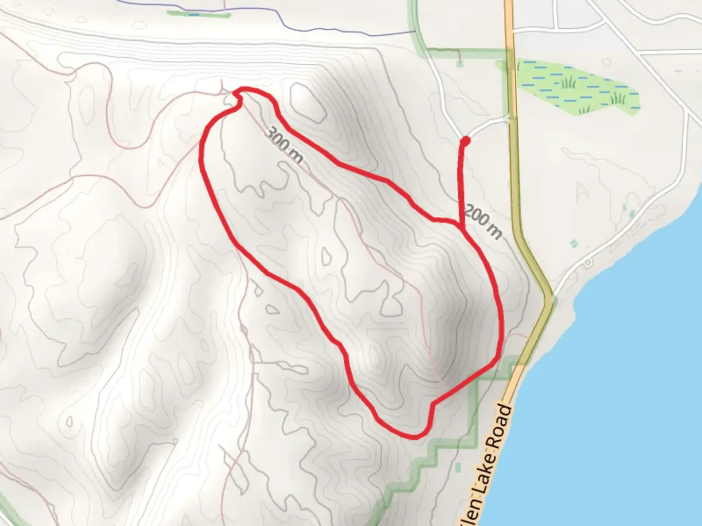 An image depicting the trail Intermediate Loop Trail and its surrounding area.
