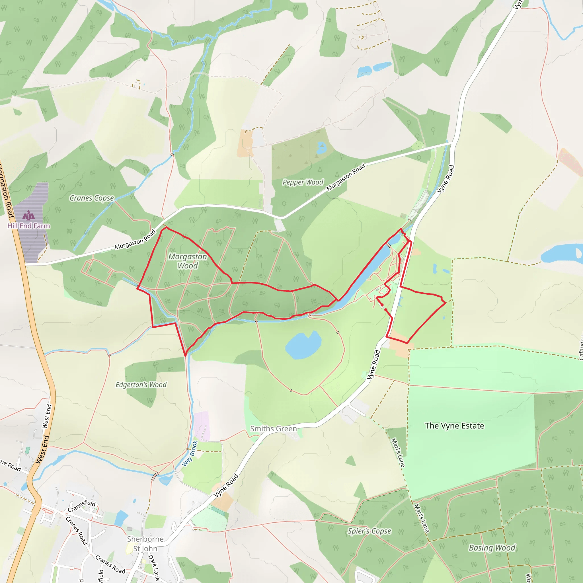 The Vyne Loop mobile static map