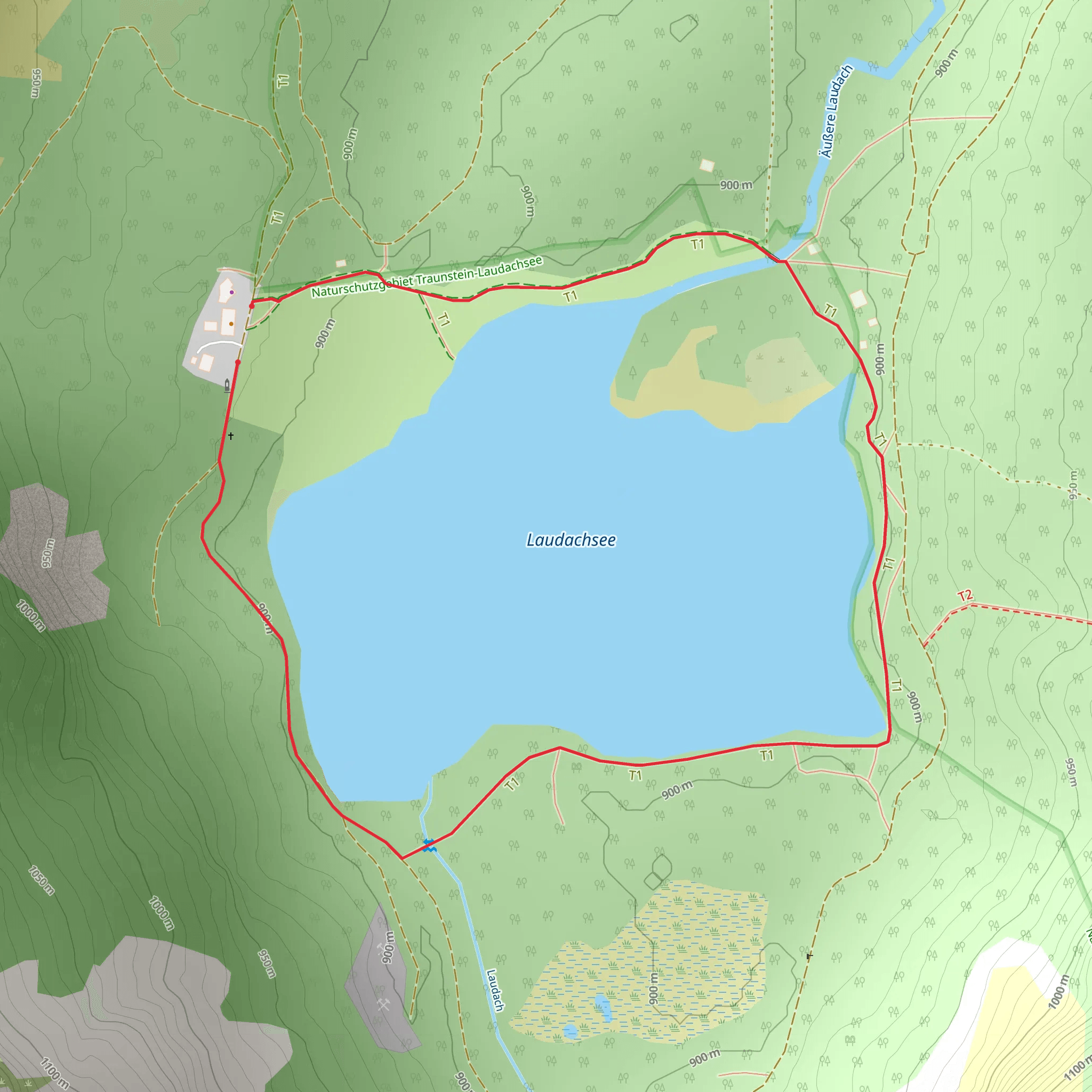 Lake Laudachsee Loop - Gmunden mobile static map